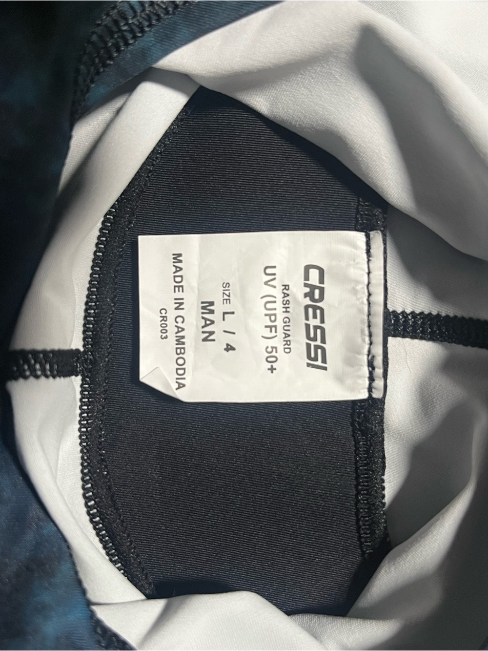 Cressi Part Neoprene Rash Guard, L - Picture 5 of 6